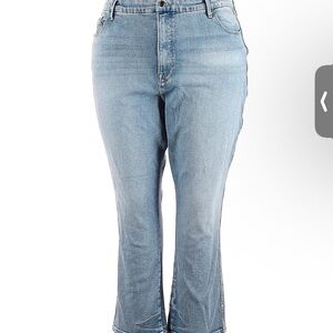 Good American Light Blue Straight Leg Jeans